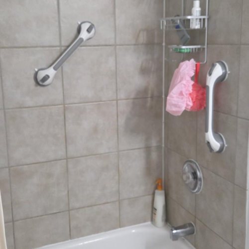 StableGrip installed in bathroom